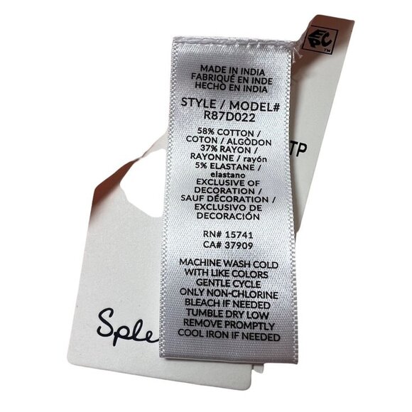 Splendid Womens Peach Striped Sleeveless PJS Tank Shortie pajama Sets Sz M NWT - Picture 8 of 9